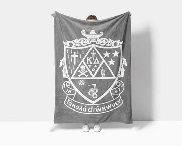 Kappa Delta XL 60x80 Sherpa Throw Blanket - Crest