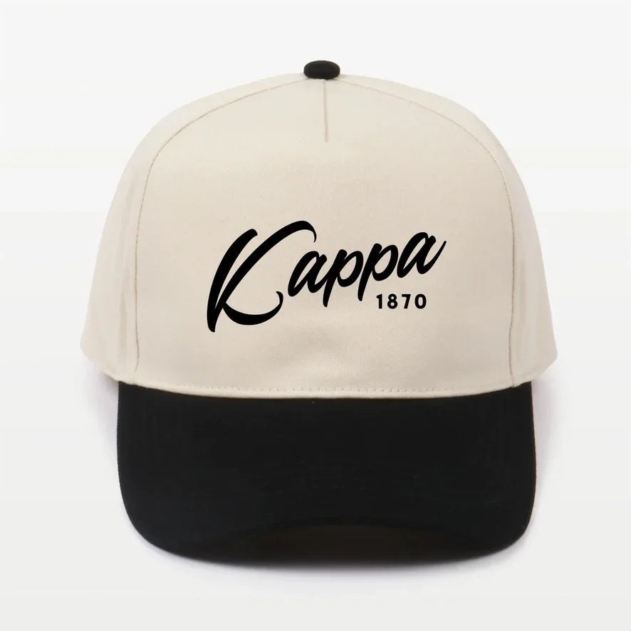 Kappa Embroidered Two-Tone Baseball Cap | Hat- Script 1870