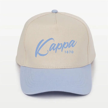 Kappa Embroidered Two-Tone Baseball Cap | Hat- Script 1870