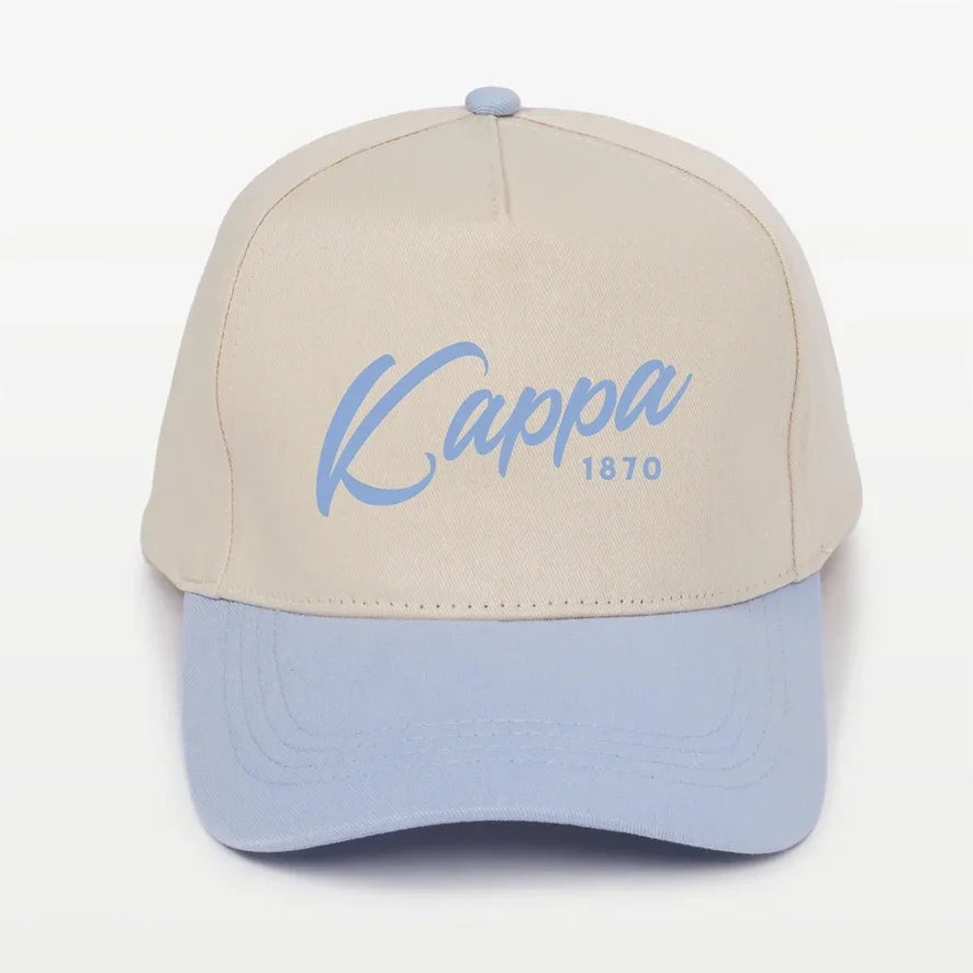 Kappa Embroidered Two-Tone Baseball Cap | Hat- Script 1870