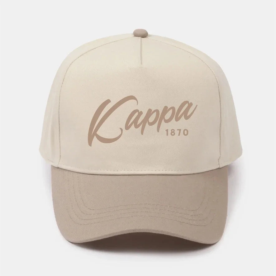 Kappa Embroidered Two-Tone Baseball Cap | Hat- Script 1870