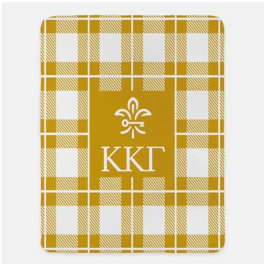 Kappa Kappa Gamma XL 60x80 Plaid Blanket