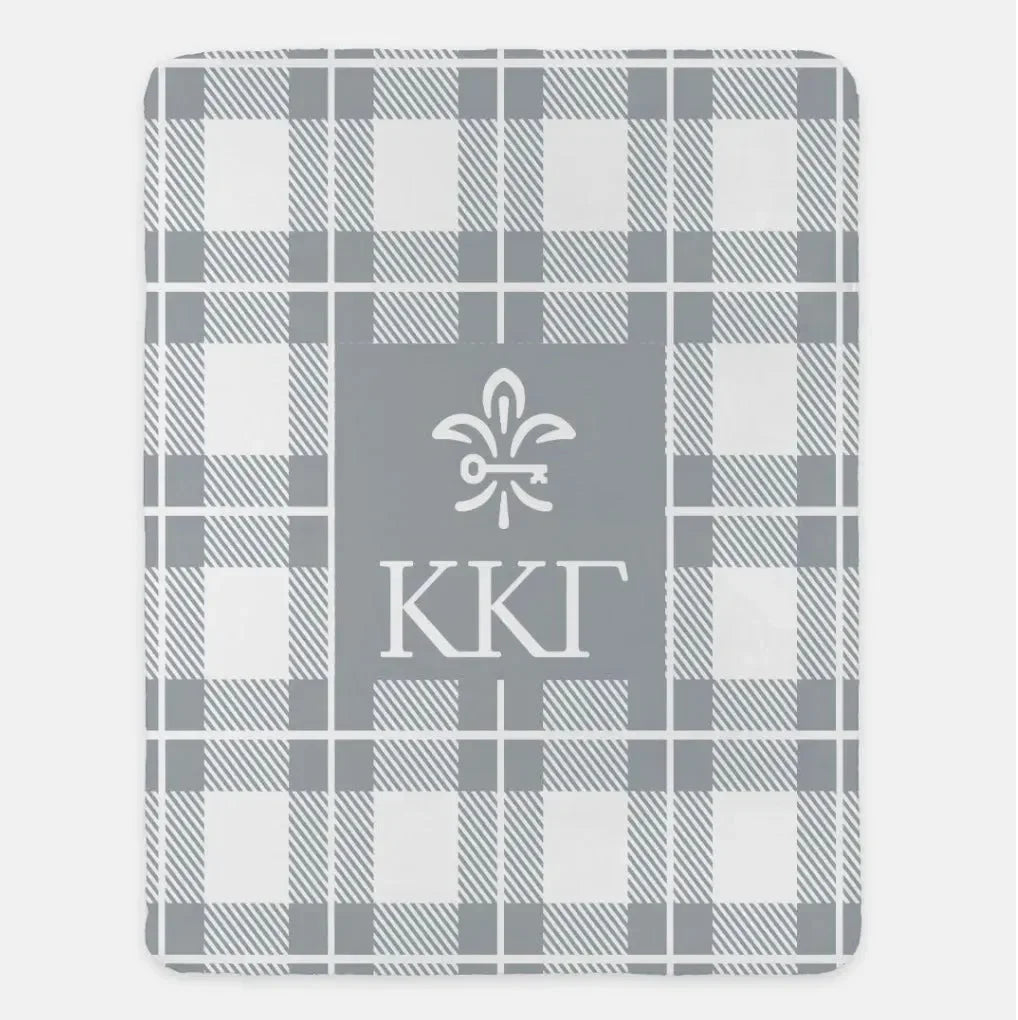 Kappa Kappa Gamma XL 60x80 Plaid Blanket