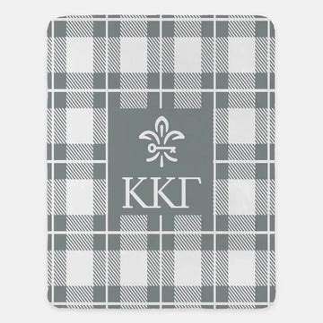 Kappa Kappa Gamma XL 60x80 Plaid Blanket