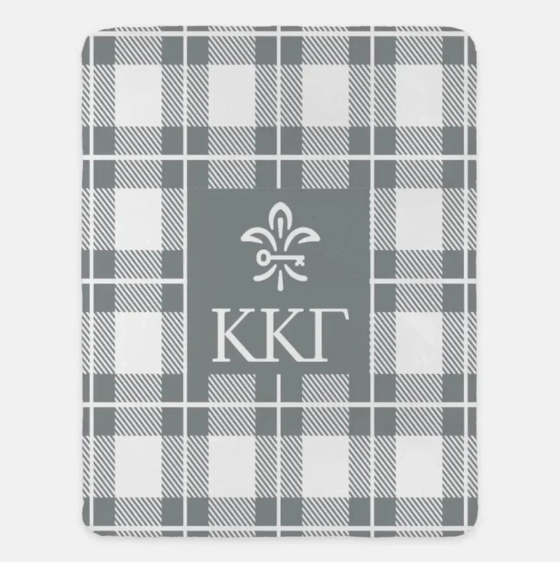 Kappa Kappa Gamma XL 60x80 Plaid Blanket