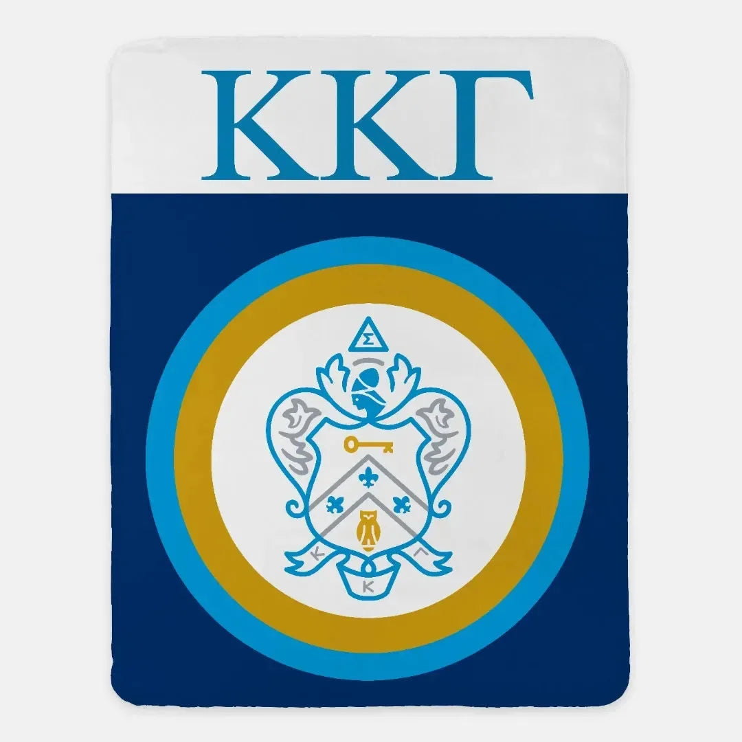 Kappa XL 60x80 Sherpa Blanket - Coat of Arms Bullseye