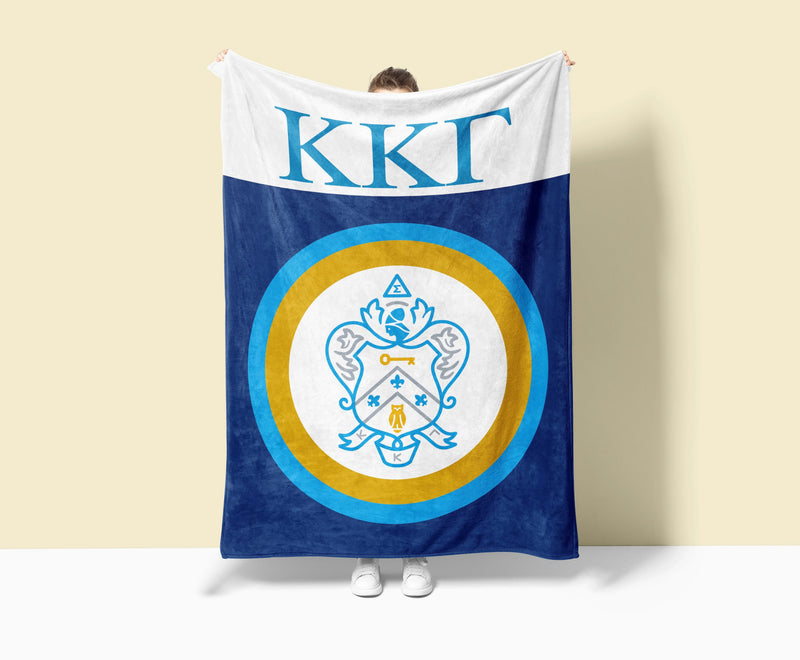 Kappa XL 60x80 Sherpa Blanket - Coat of Arms Bullseye