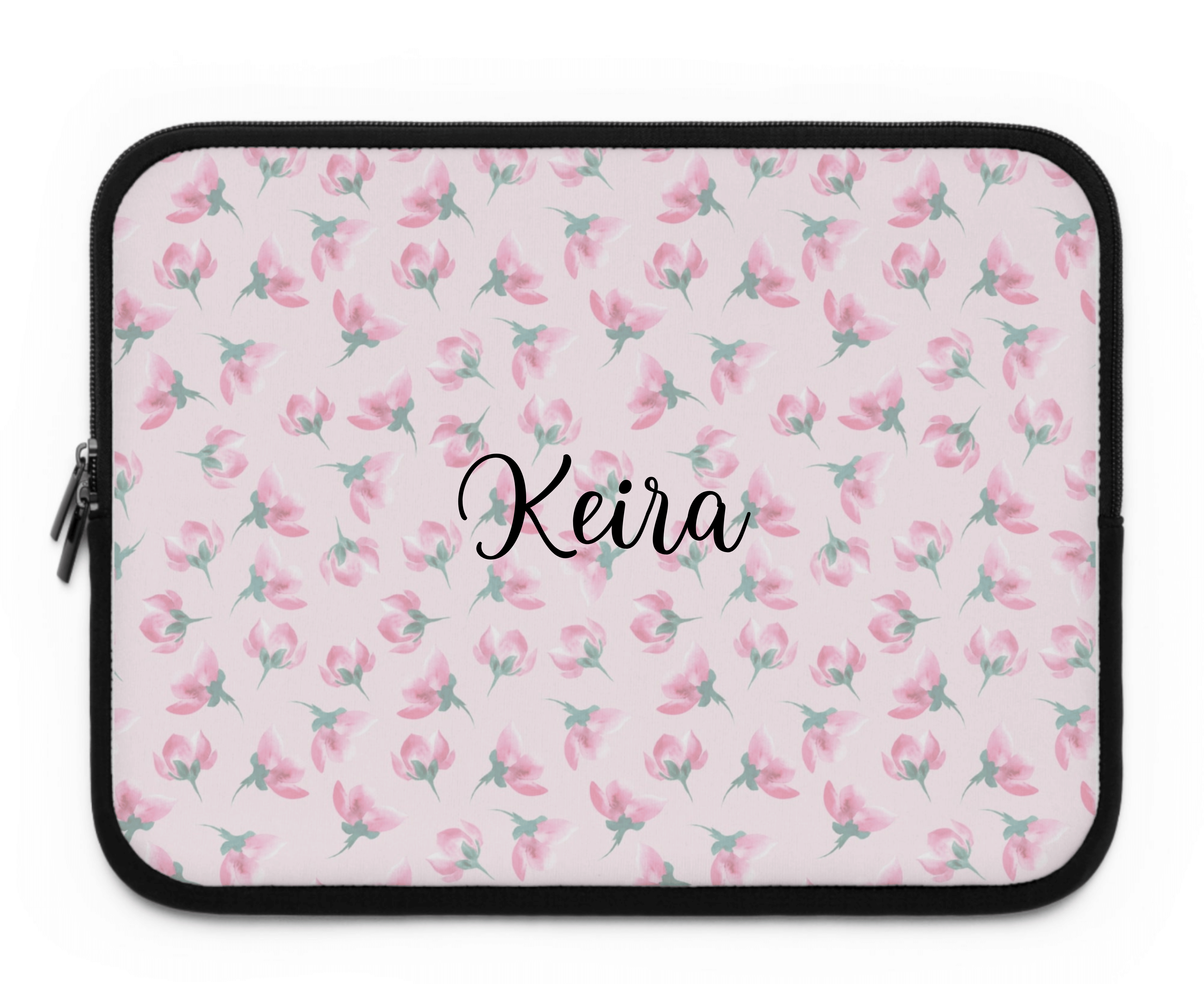 Customizable: Floral Laptop Sleeve - Cute Tech Accessory, Perfect for Gifts, Back to School, College Work, Home Office