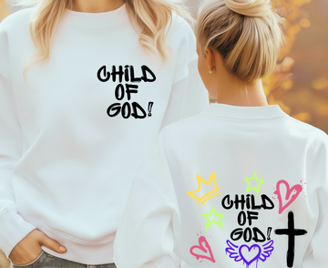 Child of God in Premium Crewneck Sweatshirt