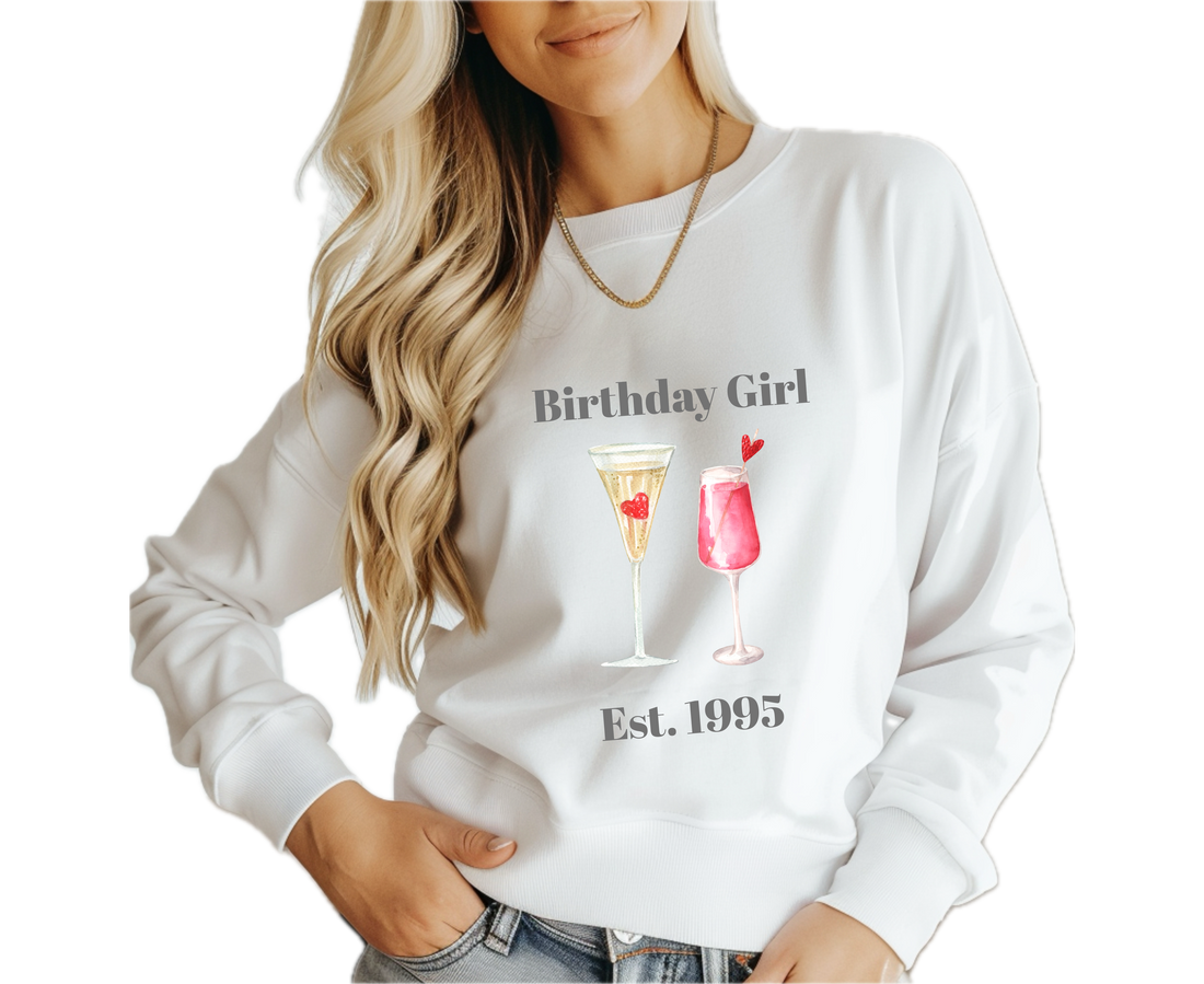 Customizable: Celebratory Drinks Crewneck Sweatshirt