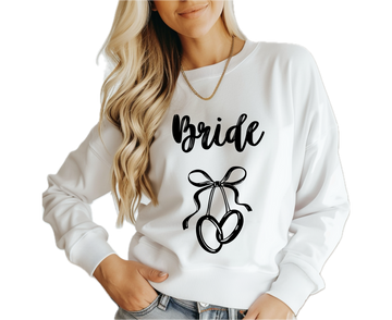 Customizable: Bride Interlocking Rings Crewneck