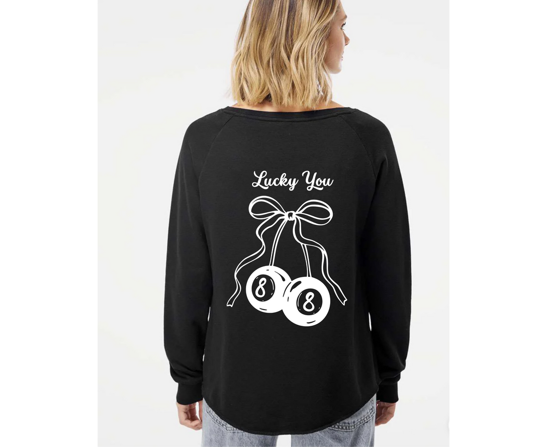 Customizable: Lucky 8 Cherry Coquette Sweatshirt