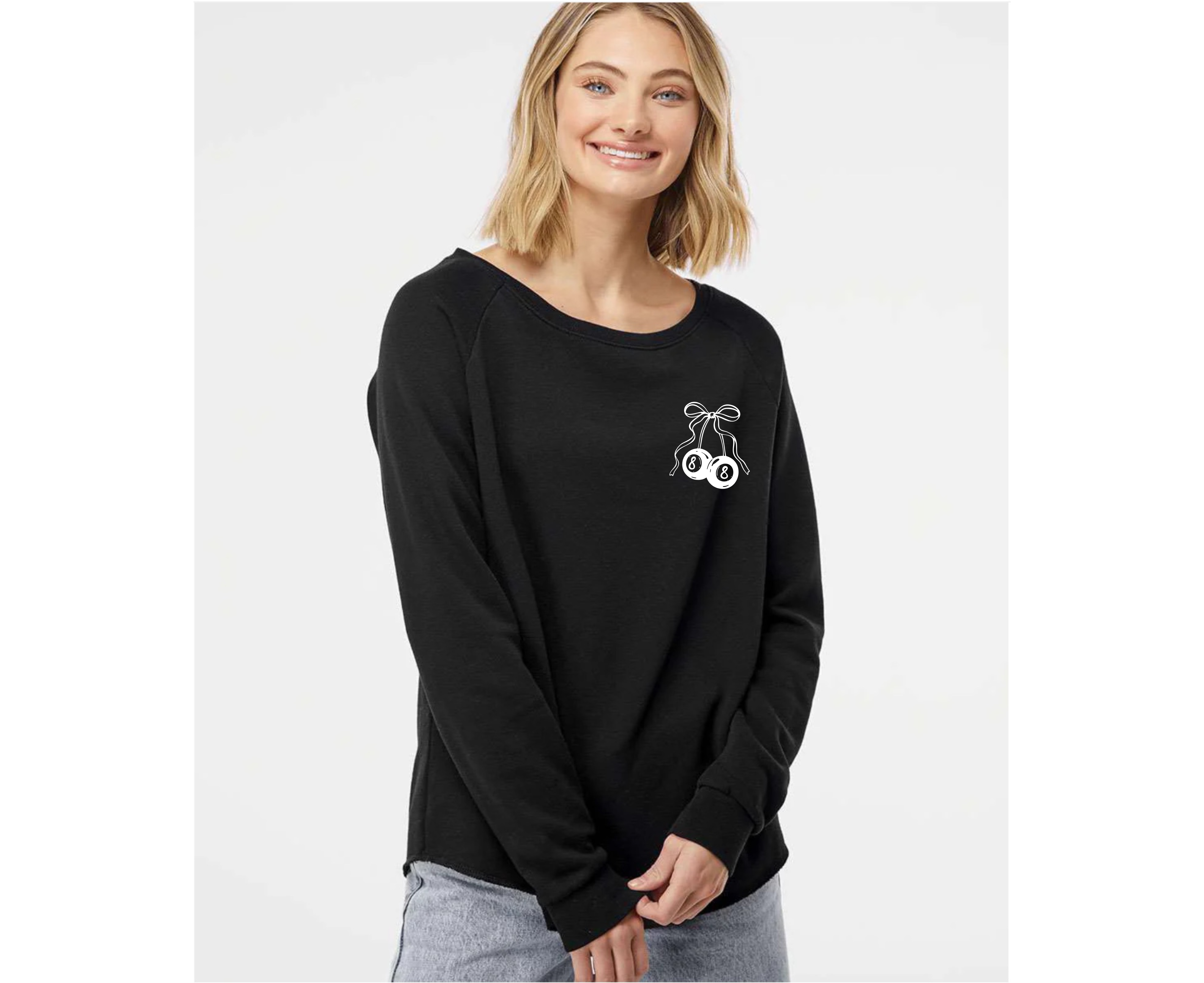 Customizable: Lucky 8 Cherry Coquette Sweatshirt