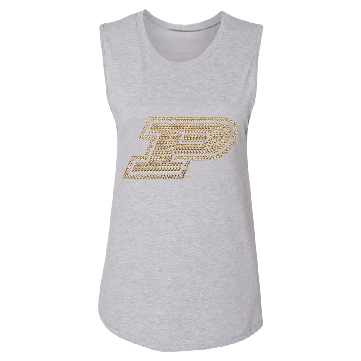 Purdue University Gold Motion P Gray Tank Top