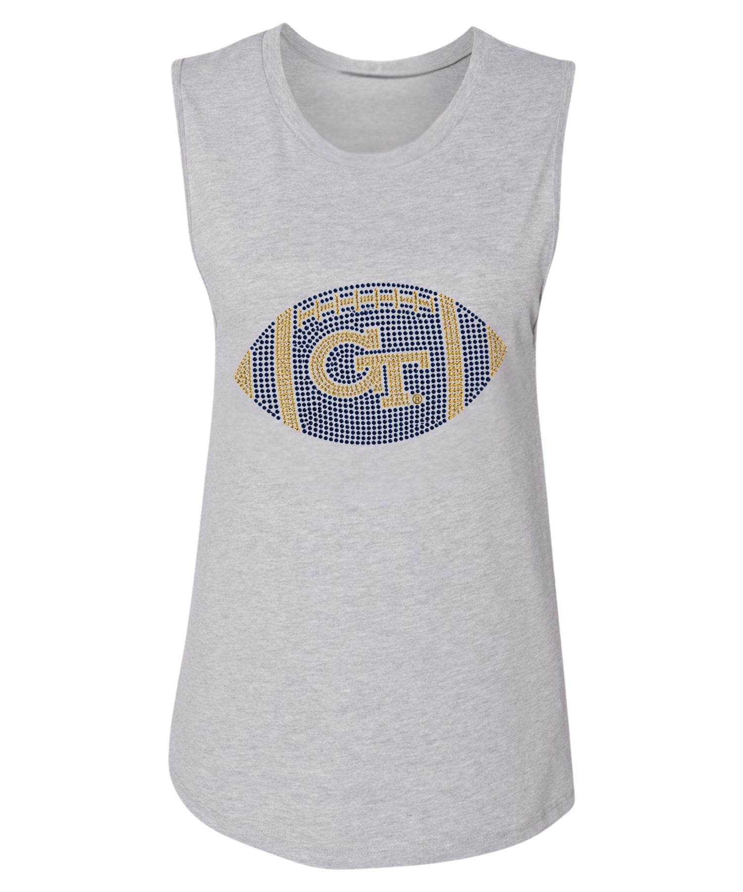 Georgia Tech Football Grey Tank Top