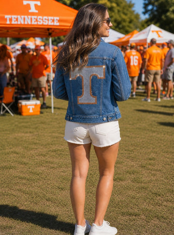 Tennessee Volunteers Large T Blue Denim Jacket