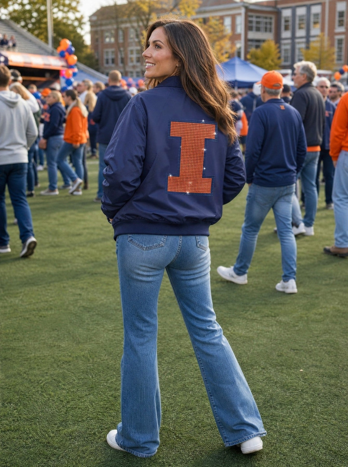 University of Illinois Orange Block I Navy Bomber