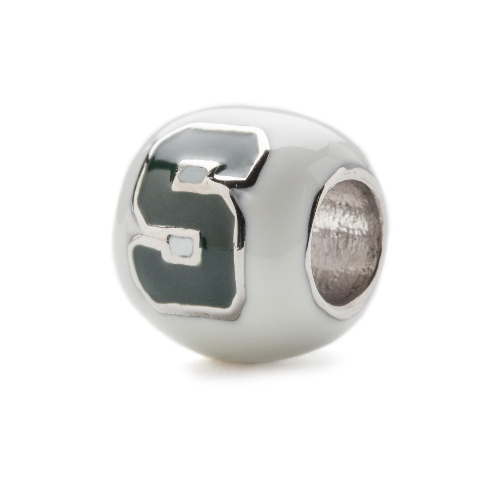 Michigan State Bead White