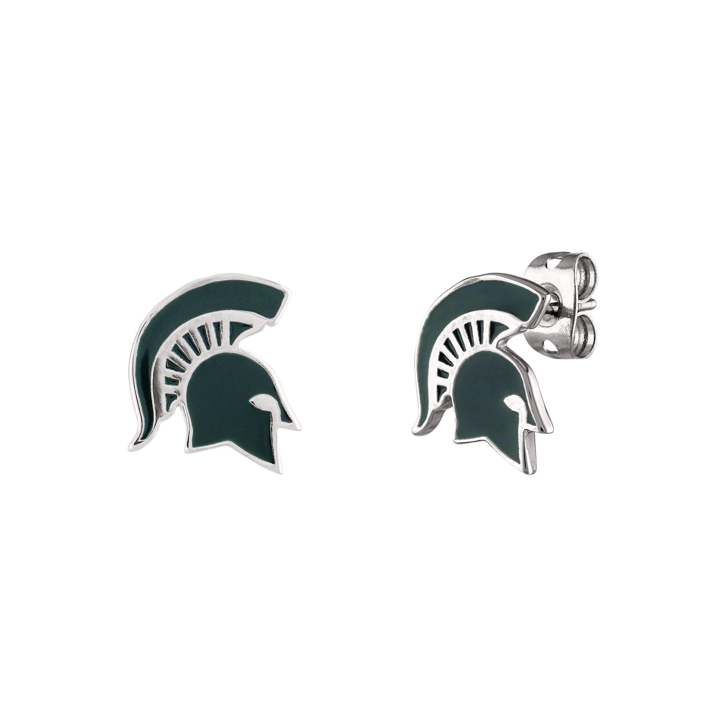 Michigan State Spartan Stud Earrings