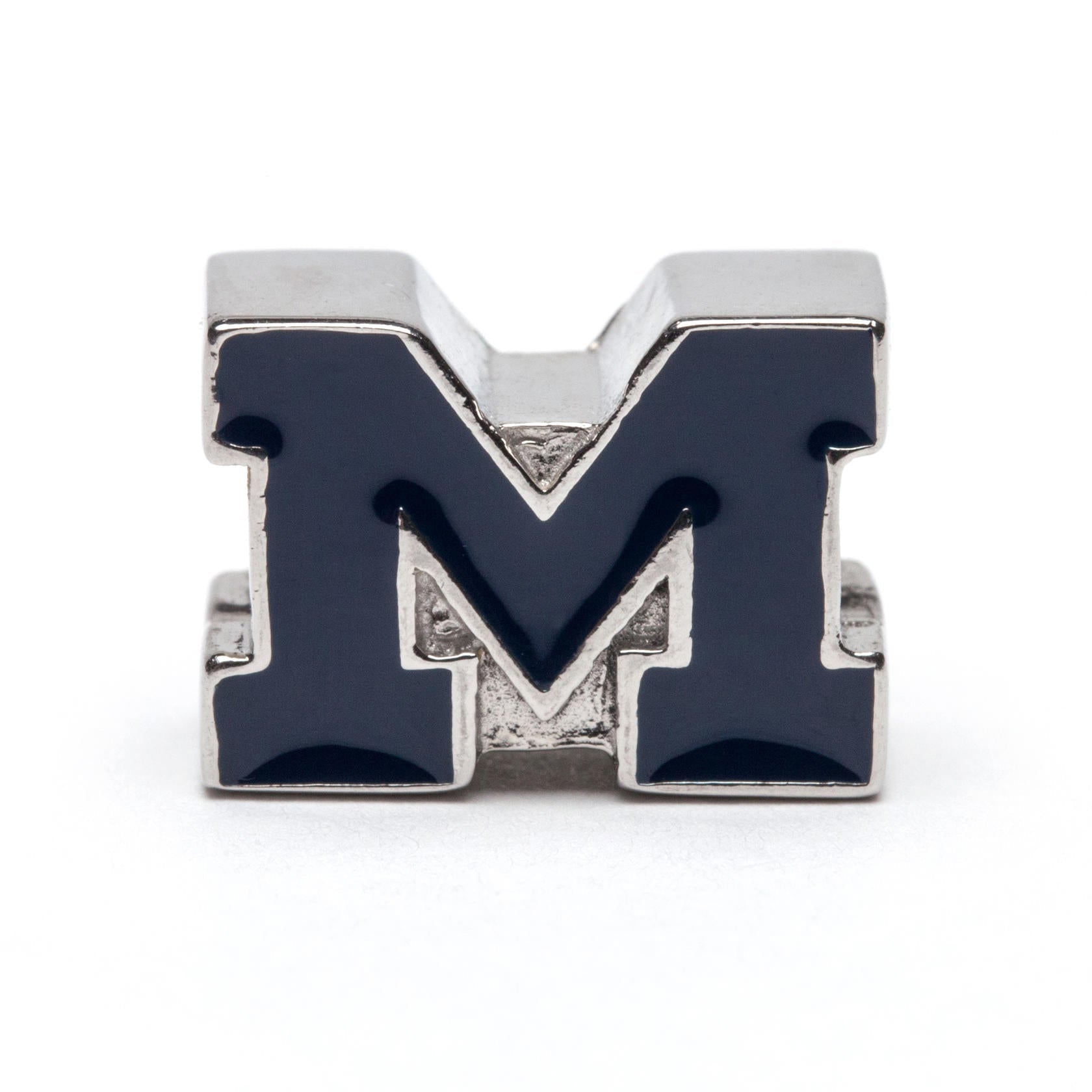 Michigan Charm Blue Block M