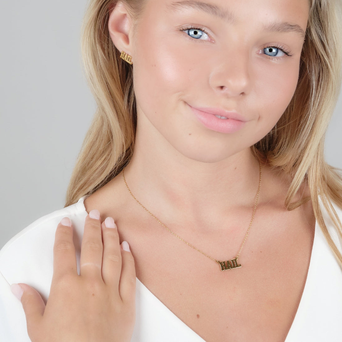 University of Michigan Necklace 'Hail'