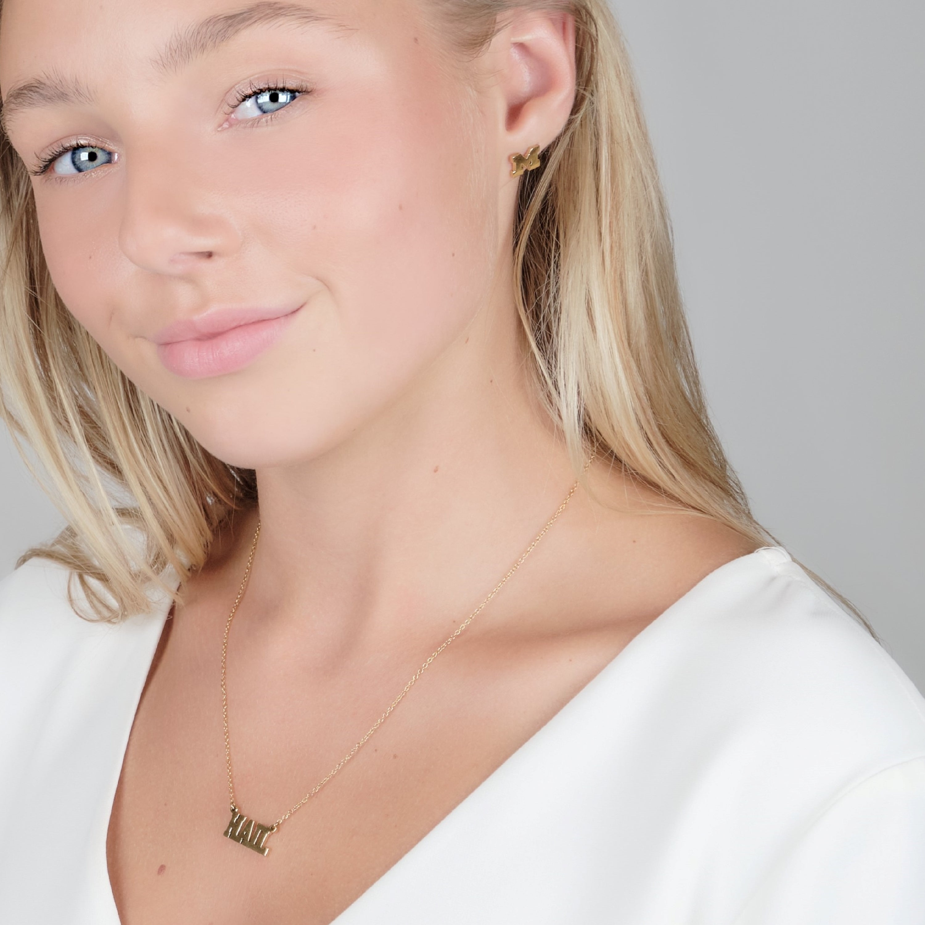 University of Michigan Necklace 'Hail'