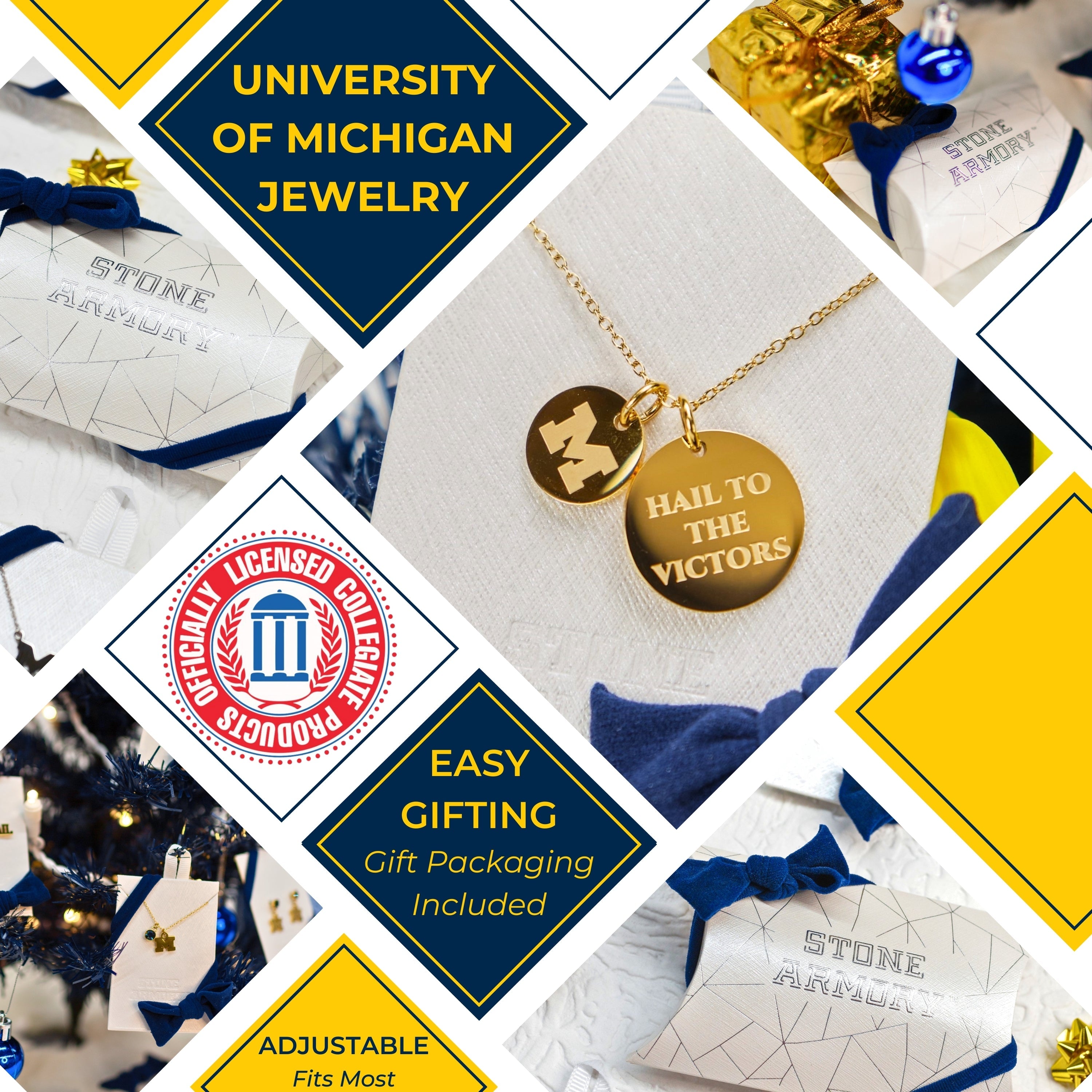 University of Michigan Charm Necklace