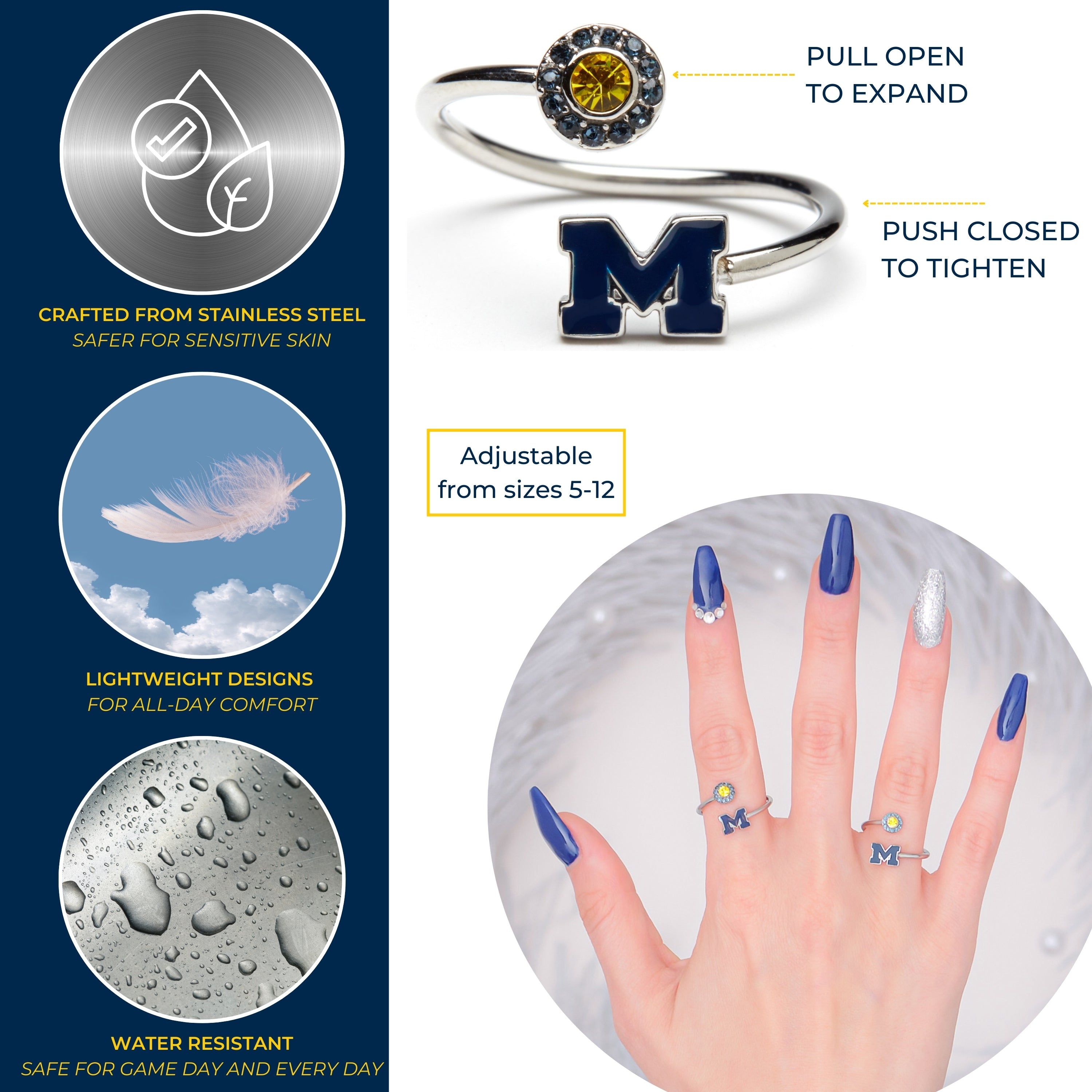 Michigan Ring Block M