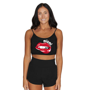 Miami University Lips Spaghetti Tank