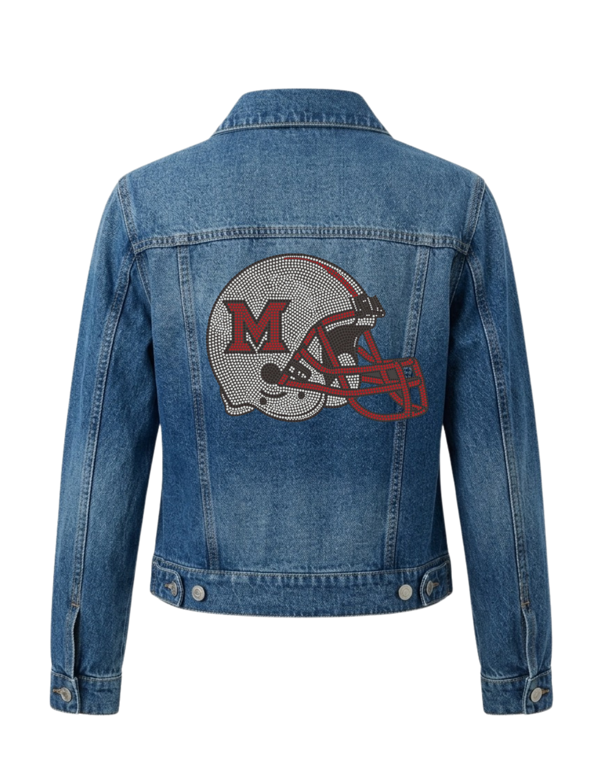 Miami of Ohio Helmet Blue Denim Jacket