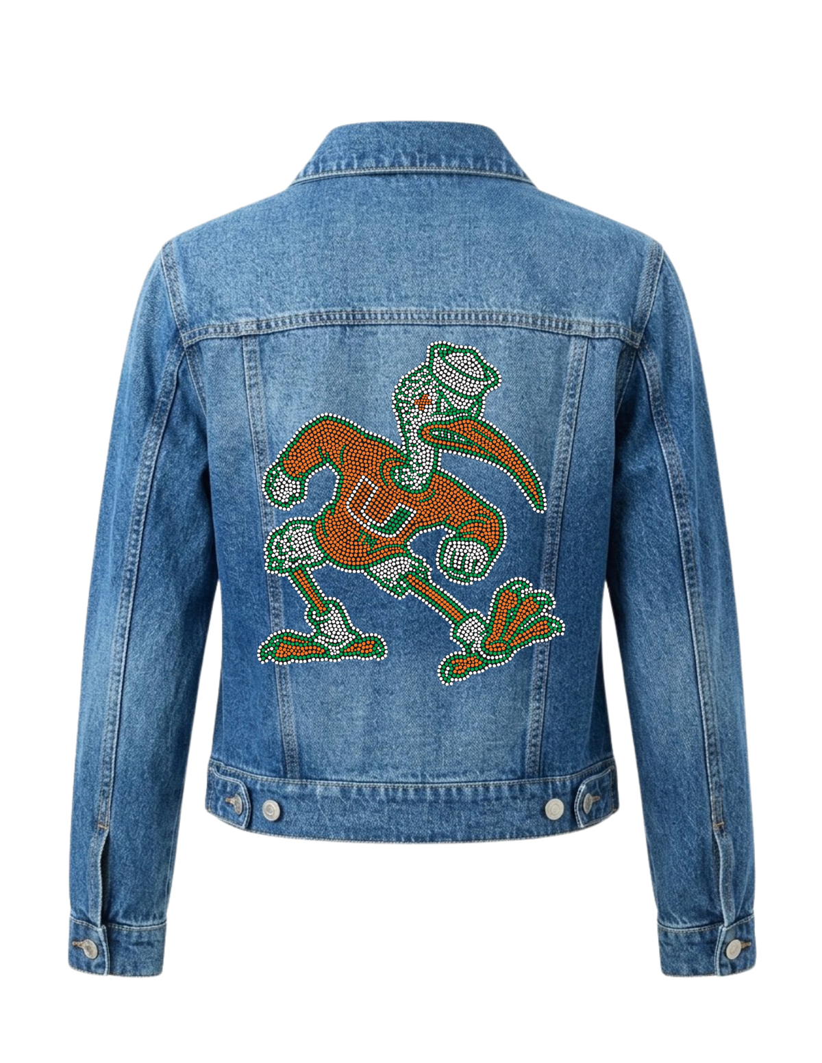 University Of Miami Sebastian Blue Denim Jacket