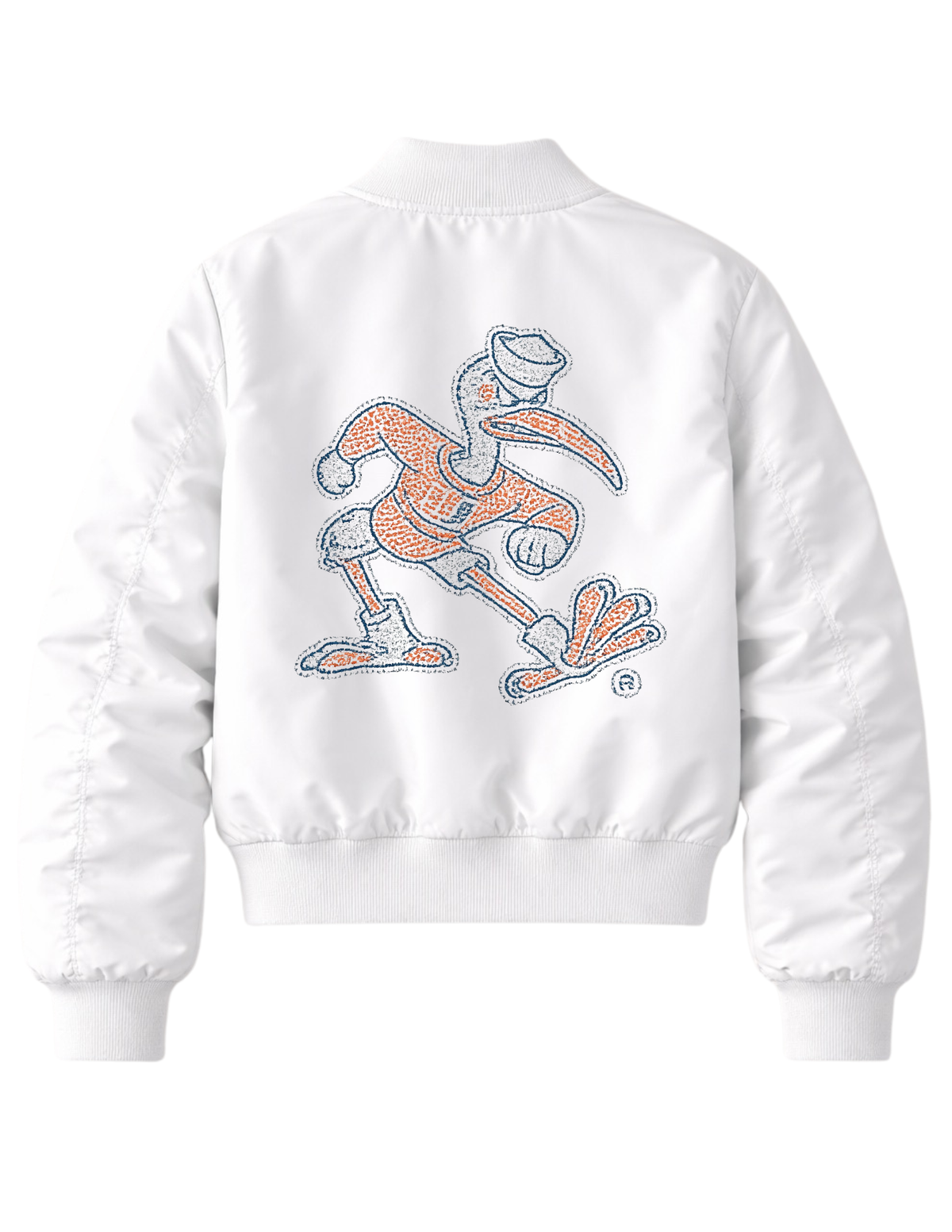 University of Miami Sebastian White Bomber