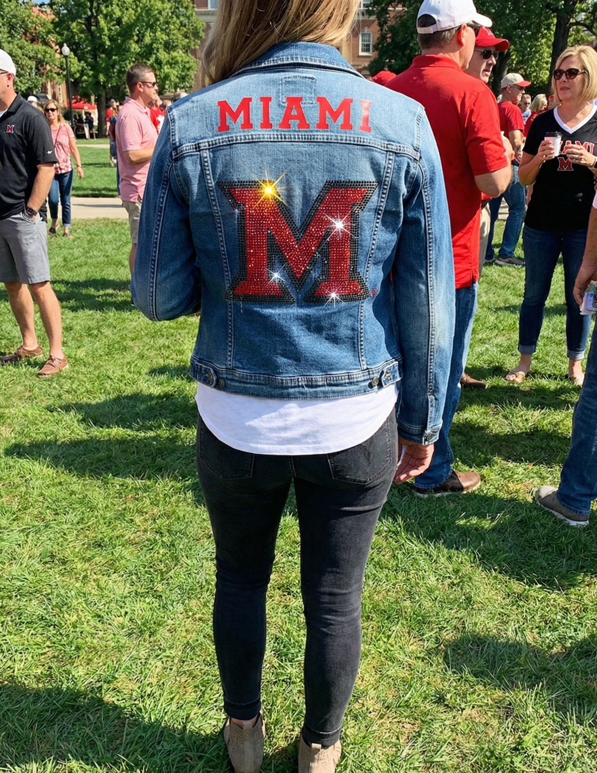 Miami of Ohio Miami Beveled-M Blue Denim Jacket