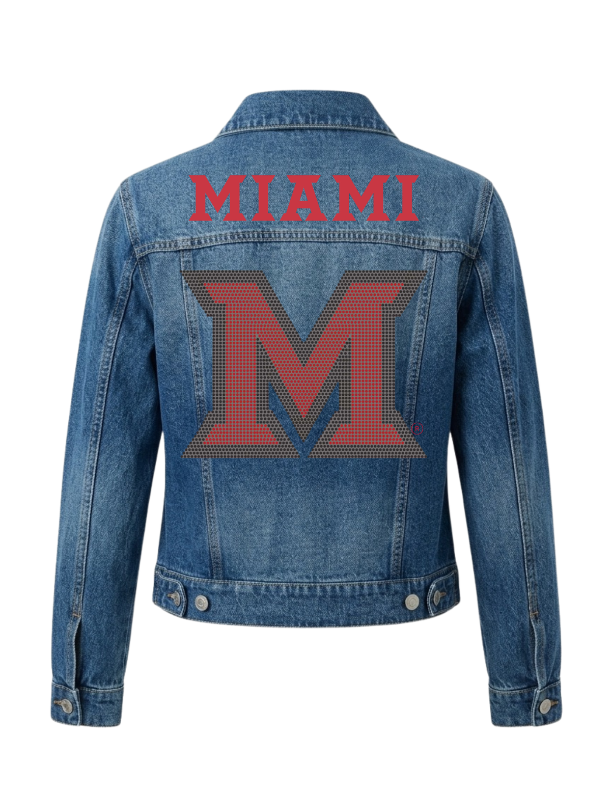 Miami of Ohio Miami Beveled-M Blue Denim Jacket