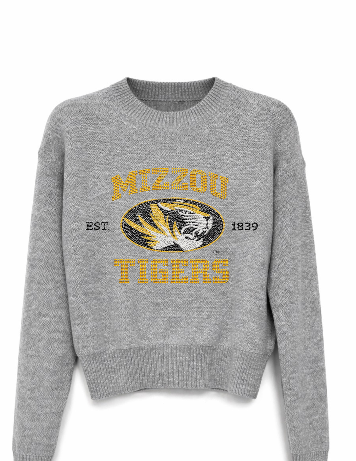 University of Missouri EST 1839 Gray Crewneck Sweater