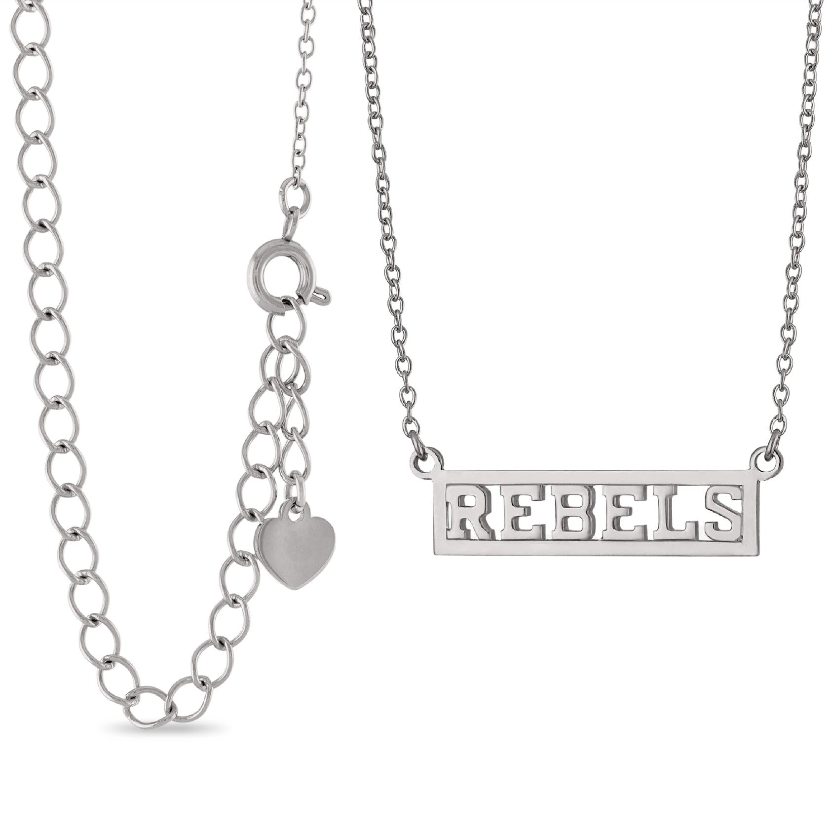 Ole Miss REBELS Script Bar Necklace
