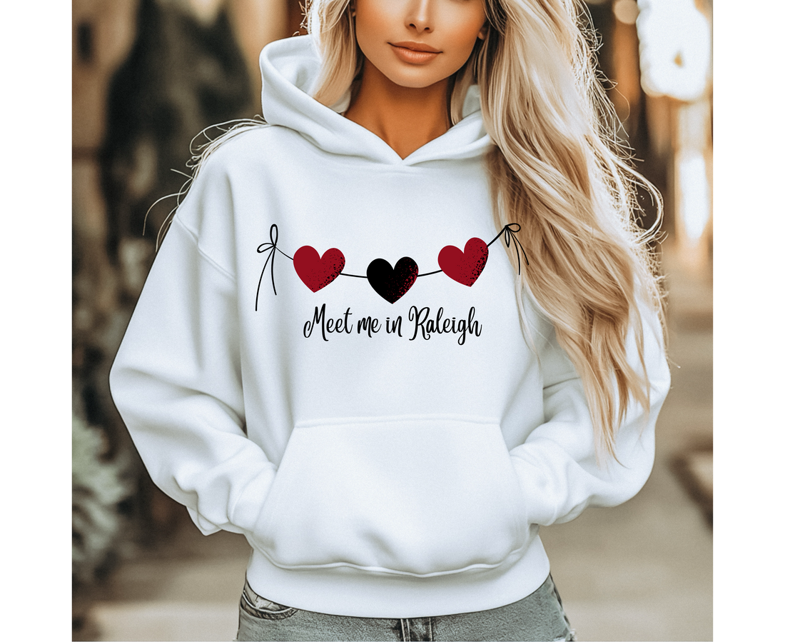 Customizable: Red and Black Hearts Hoodie