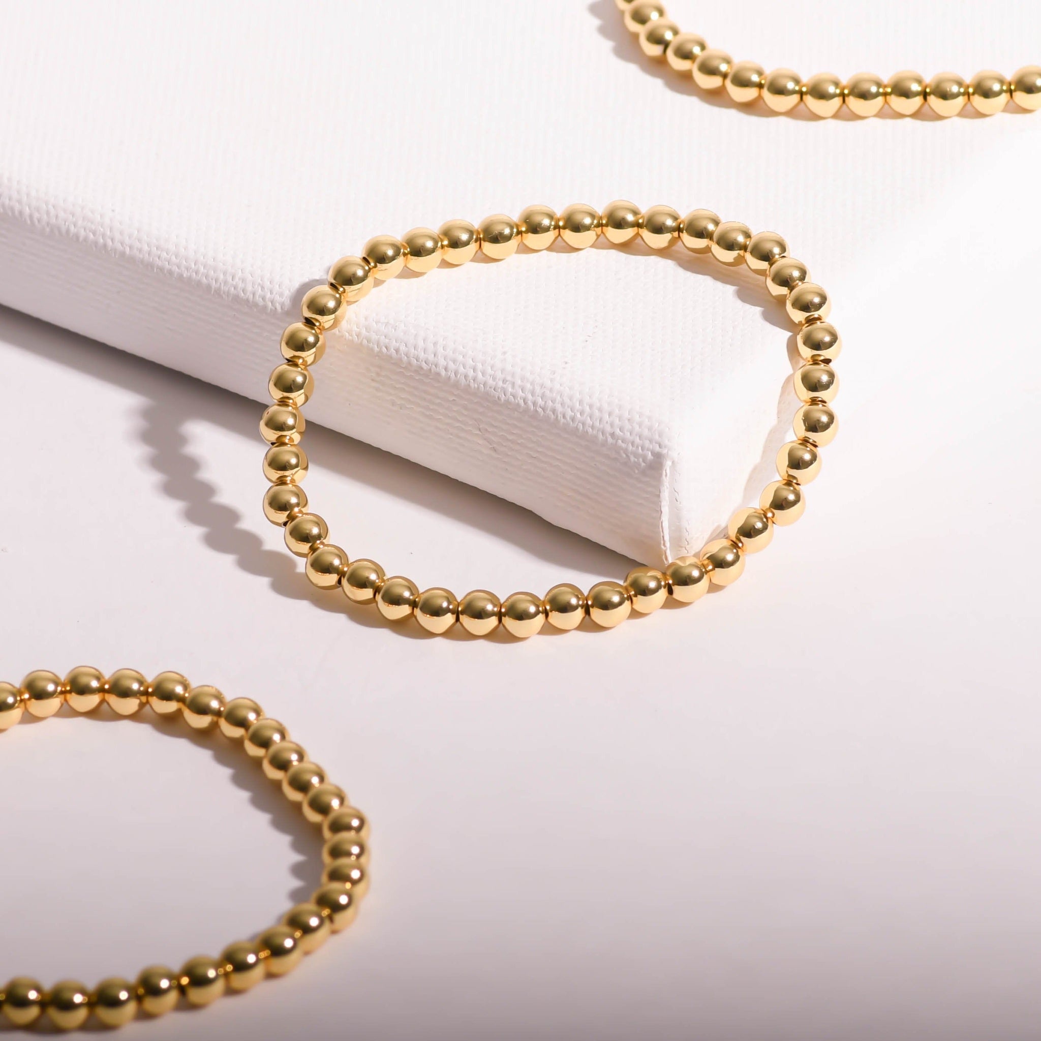 Views & Co. NEW 5mm Gold Bead Bracelet