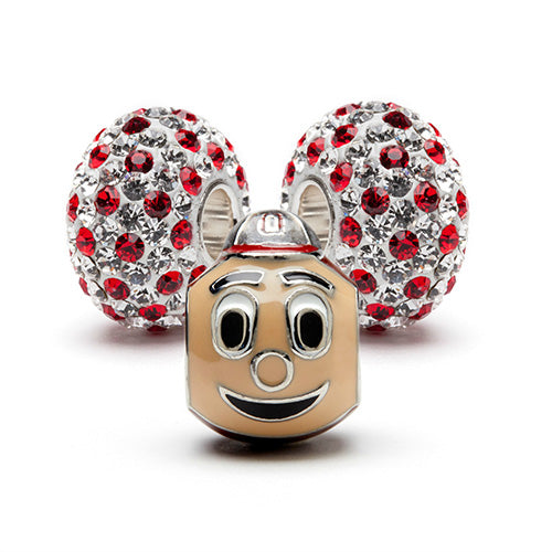 OSU Brutus Bead with Scarlet Crystal Charm Set