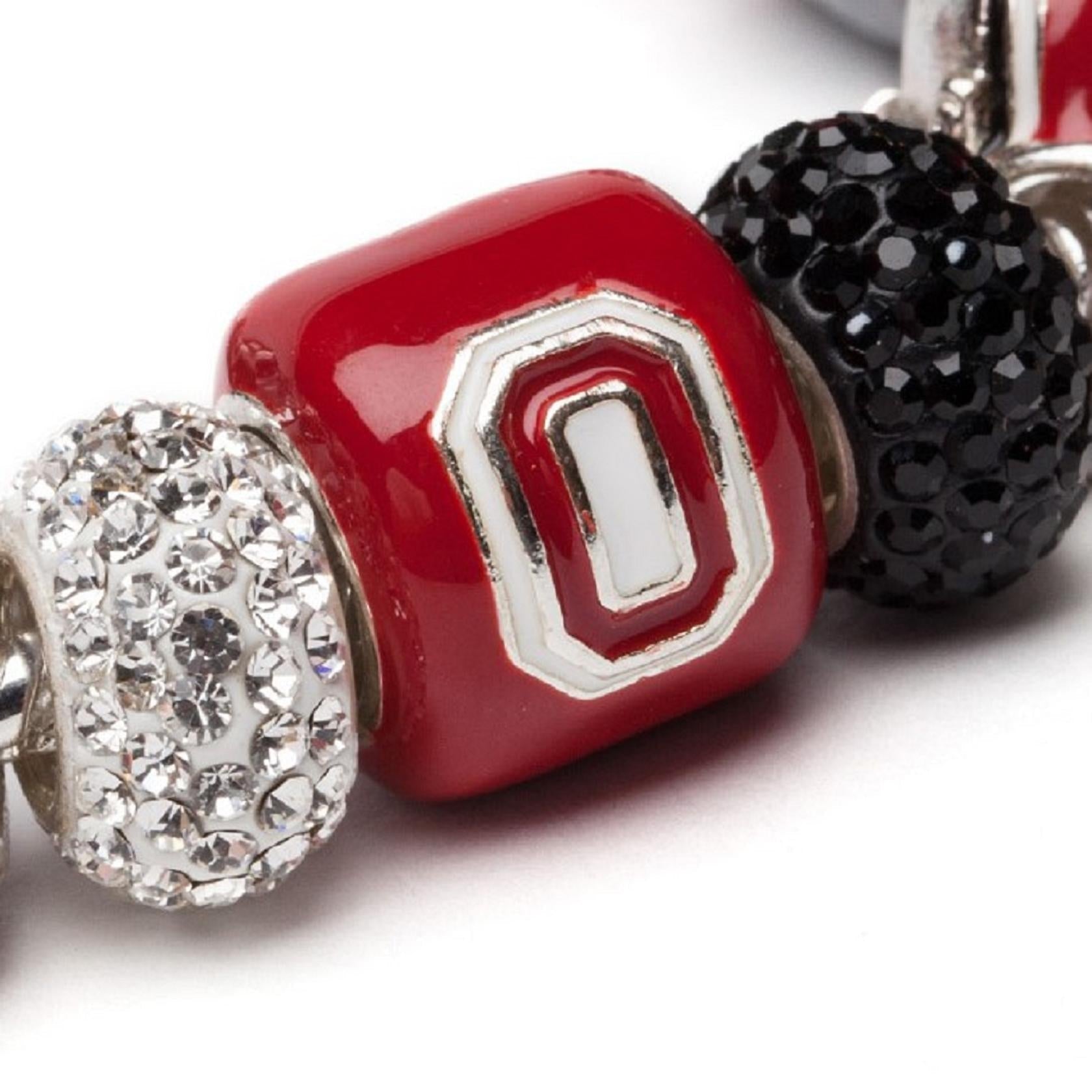 Ohio State 2-Sided Bead Charm - Scarlet