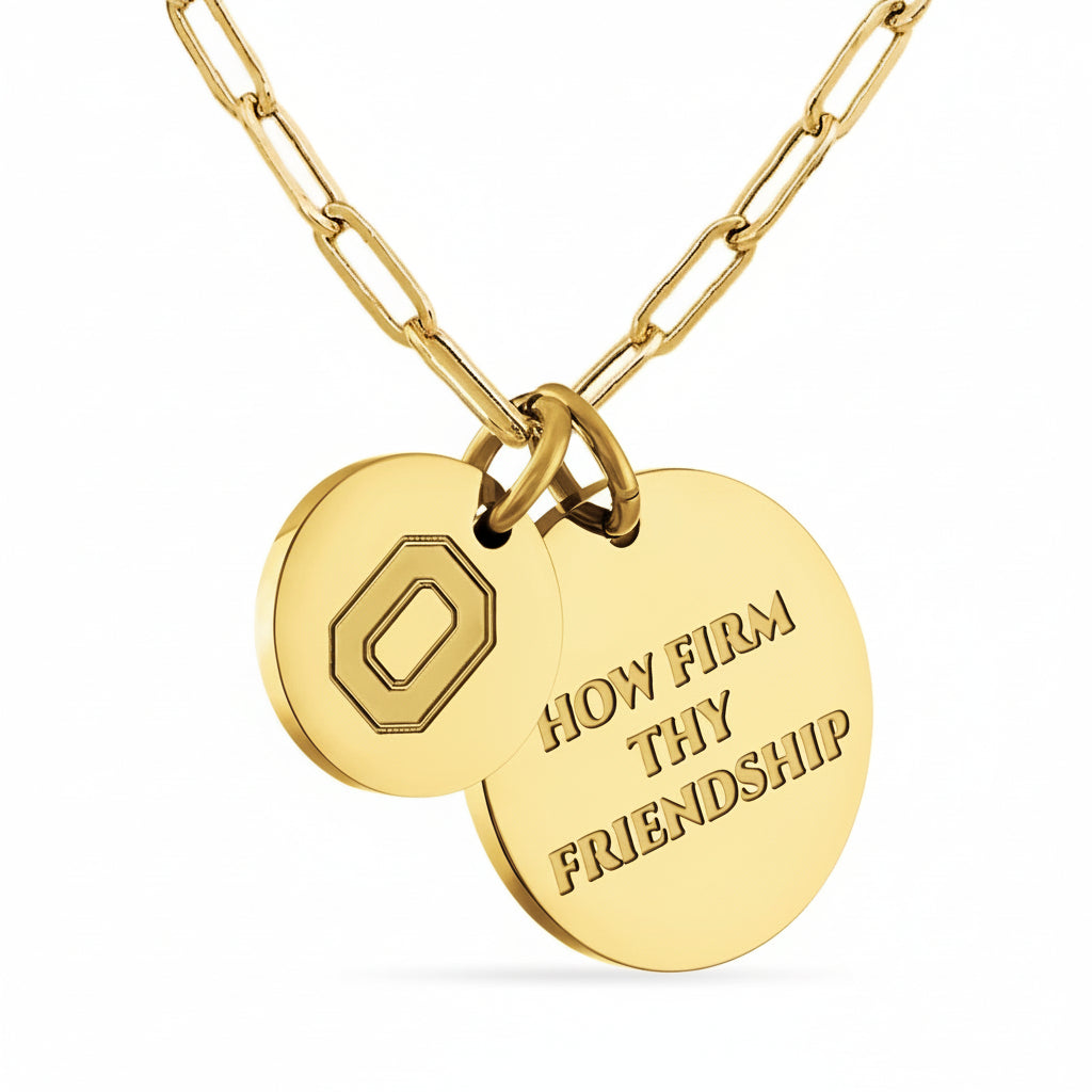 Ohio State Paperclip Chain Charm Necklace