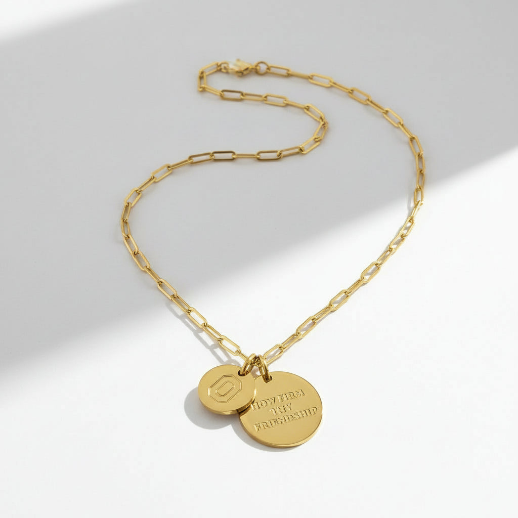 Ohio State Paperclip Chain Charm Necklace