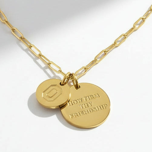 Ohio State Paperclip Chain Charm Necklace