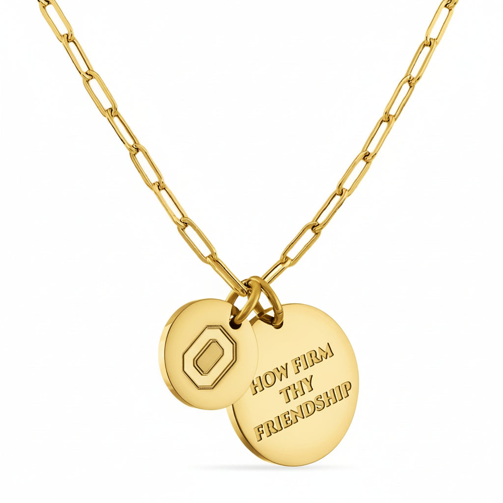 Ohio State Paperclip Chain Charm Necklace