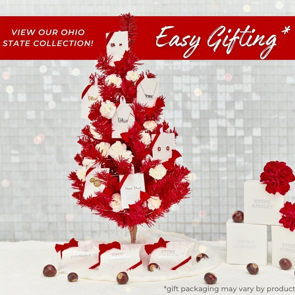 Ohio State Paperclip Chain Charm Necklace