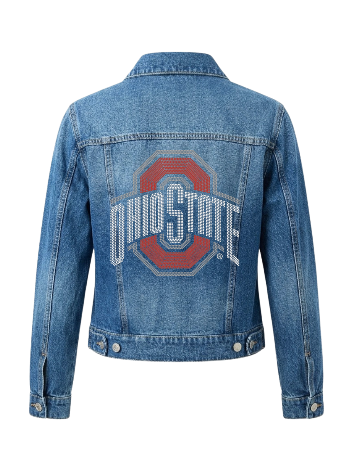 Ohio State Red O Blue Denim Jacket
