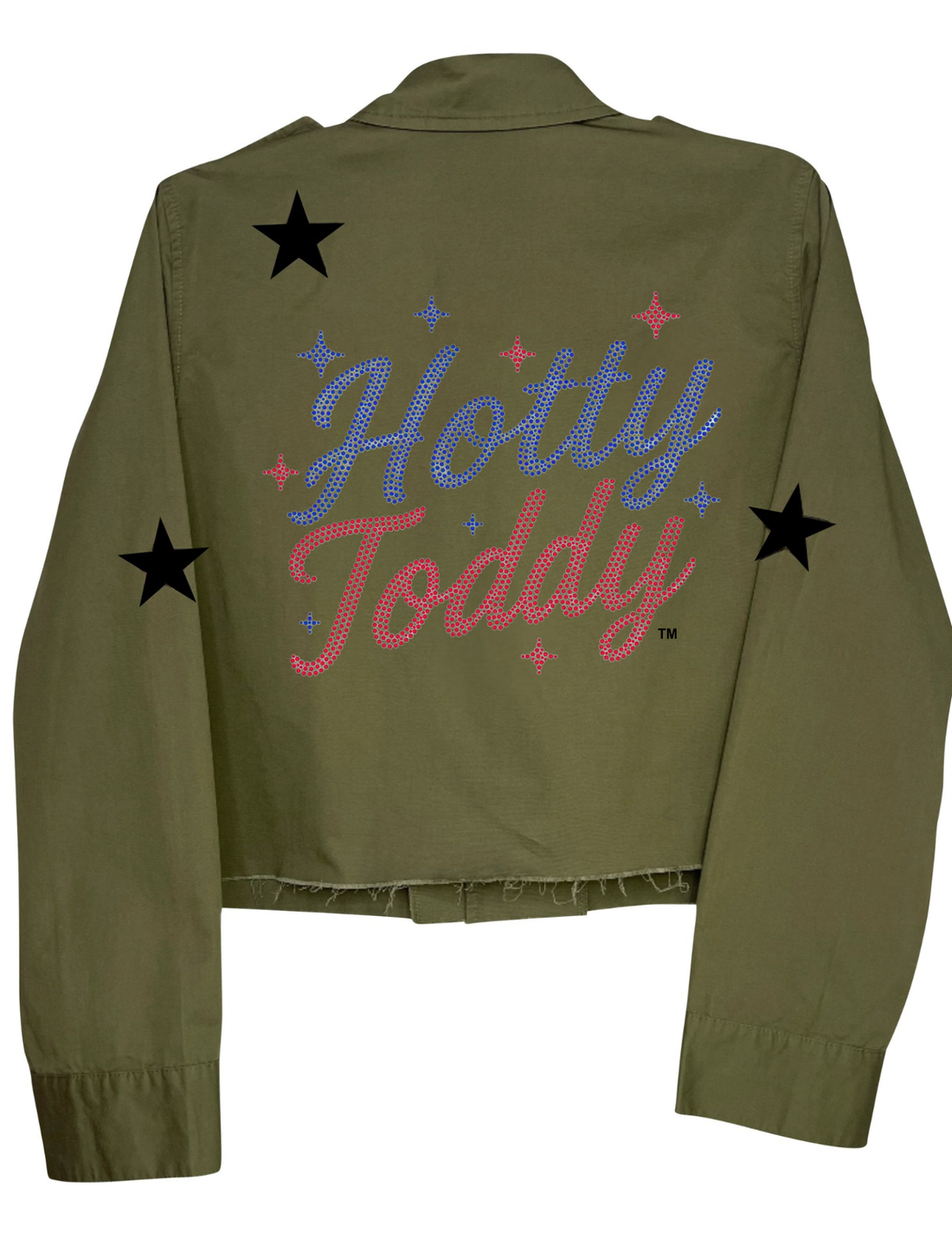 University of Mississippi Hotty Toddy Army Green Shacket
