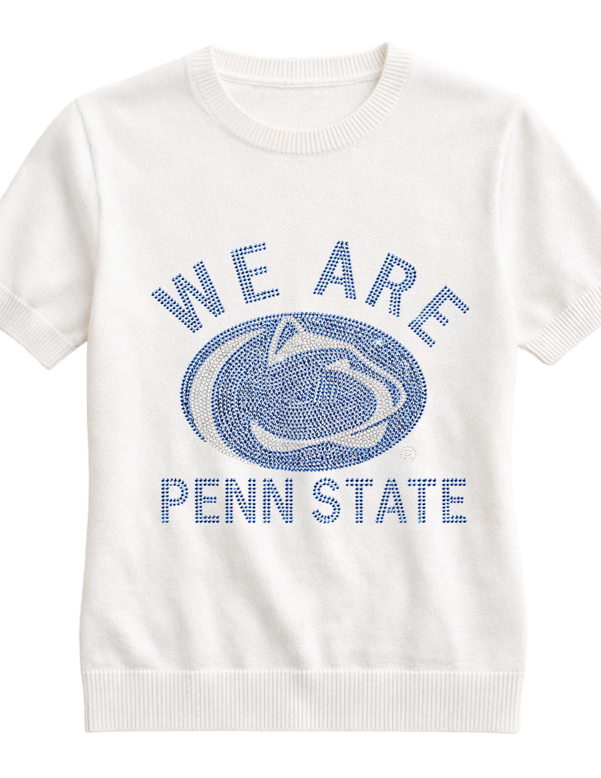 Penn State We Are Nittany Lion Ivory Short Sleeve Sweater