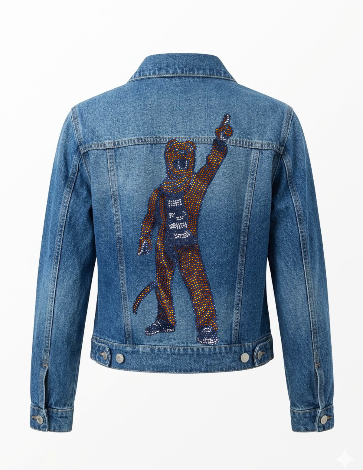 Penn State Full Mascot Blue Denim Jacket