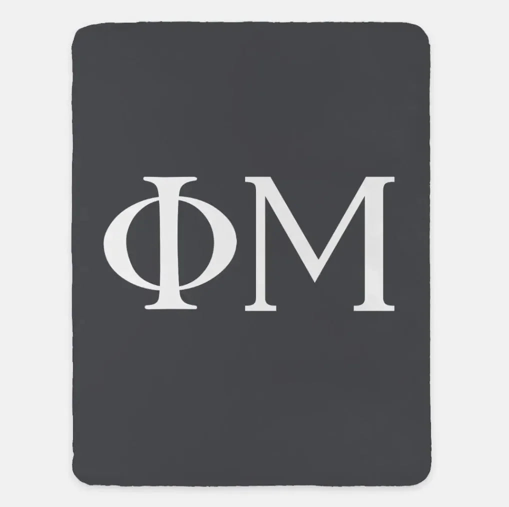 Phi Mu XL 60x80 Sherpa Throw Blanket